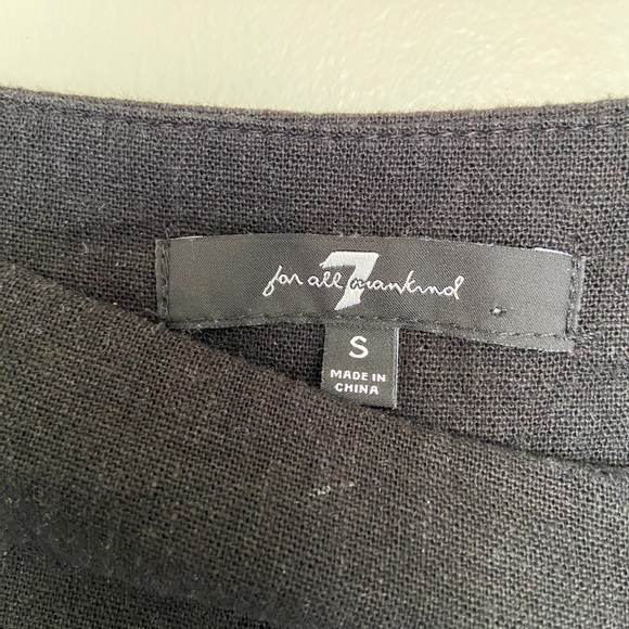 Linen pants - wide leg high waist - Picture 2 of 2